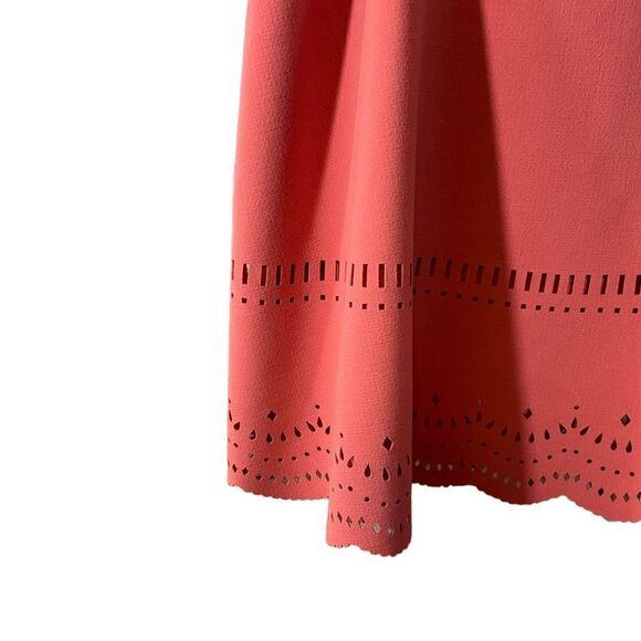 Ann Taylor Loft Pink Laser Cut A Line Skirt Size 6 - Picture 9 of 10